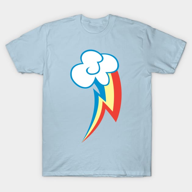 Rainbow Dash Cutie Mark Apparel T-Shirt by CanadianBacon